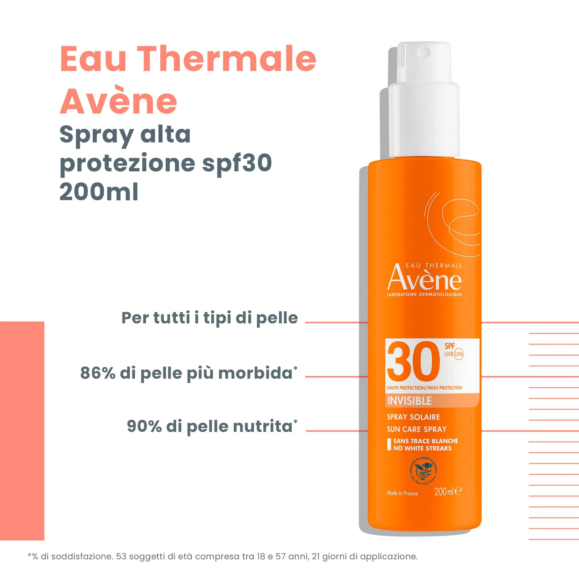 Avène Spray Solare SPF 30 200 ml Pelle Sensibile