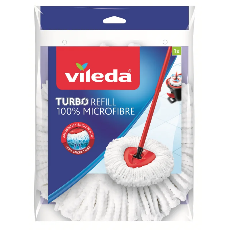 Vileda Mocio Turbo Smart Refill 100% Microfibra