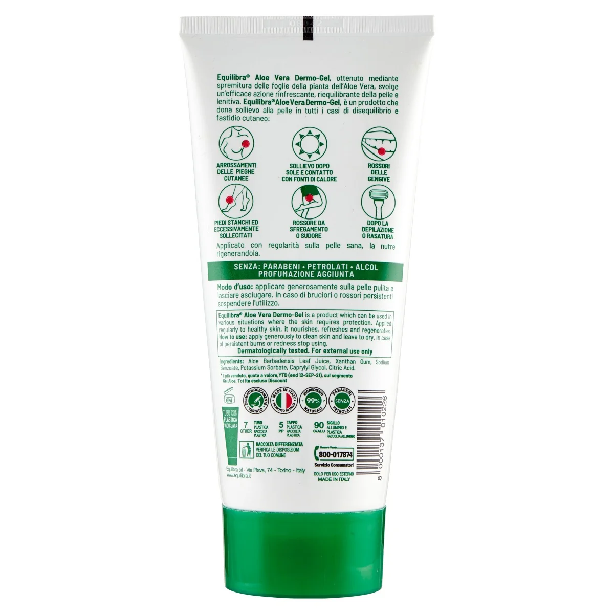 Equilibra Aloe Vera Dermo Gel 150 ml Multiattivo