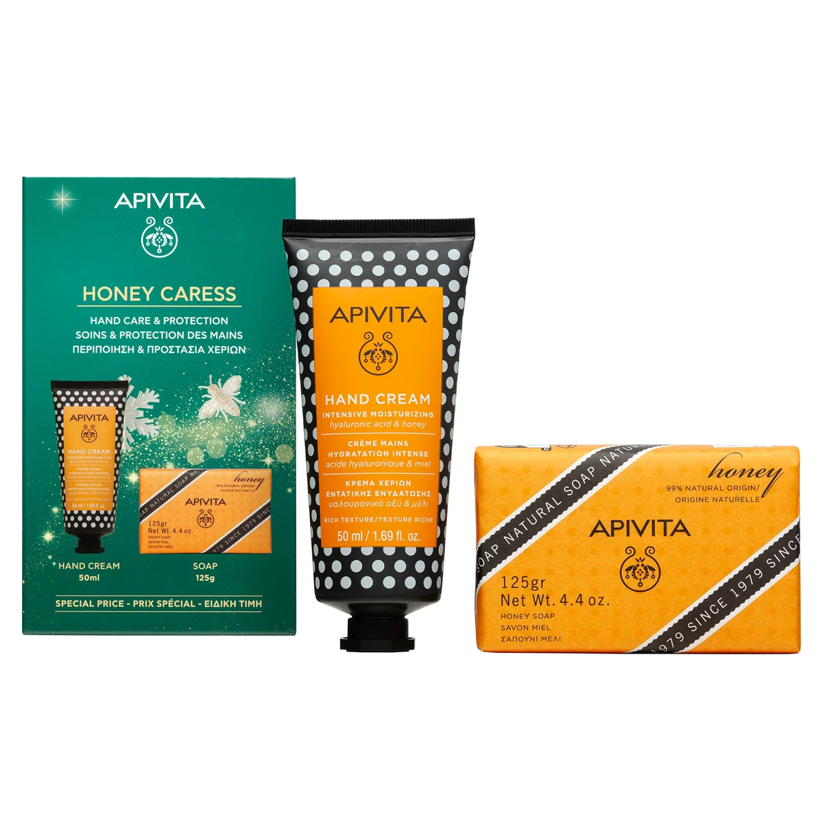 Apivita Pro Xm Hand Honey&Solid Soap Honey