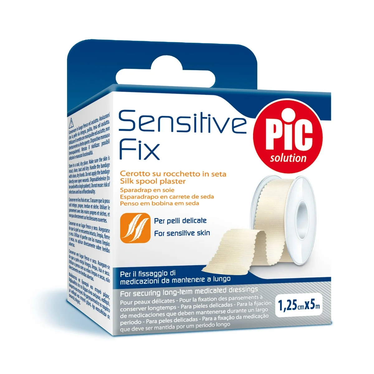 Pic Sensitive Fix Cerotto su Rocchetto in Seta 1,25 cm x 5 m Per Pelli Sensibili