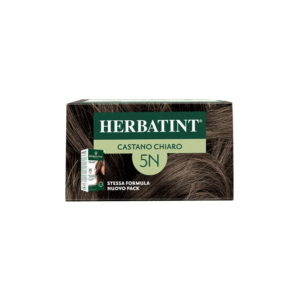Herbatint Gel Colorante Permanente 5N Castano Chiaro 170 Ml Colore Intenso e Duraturo