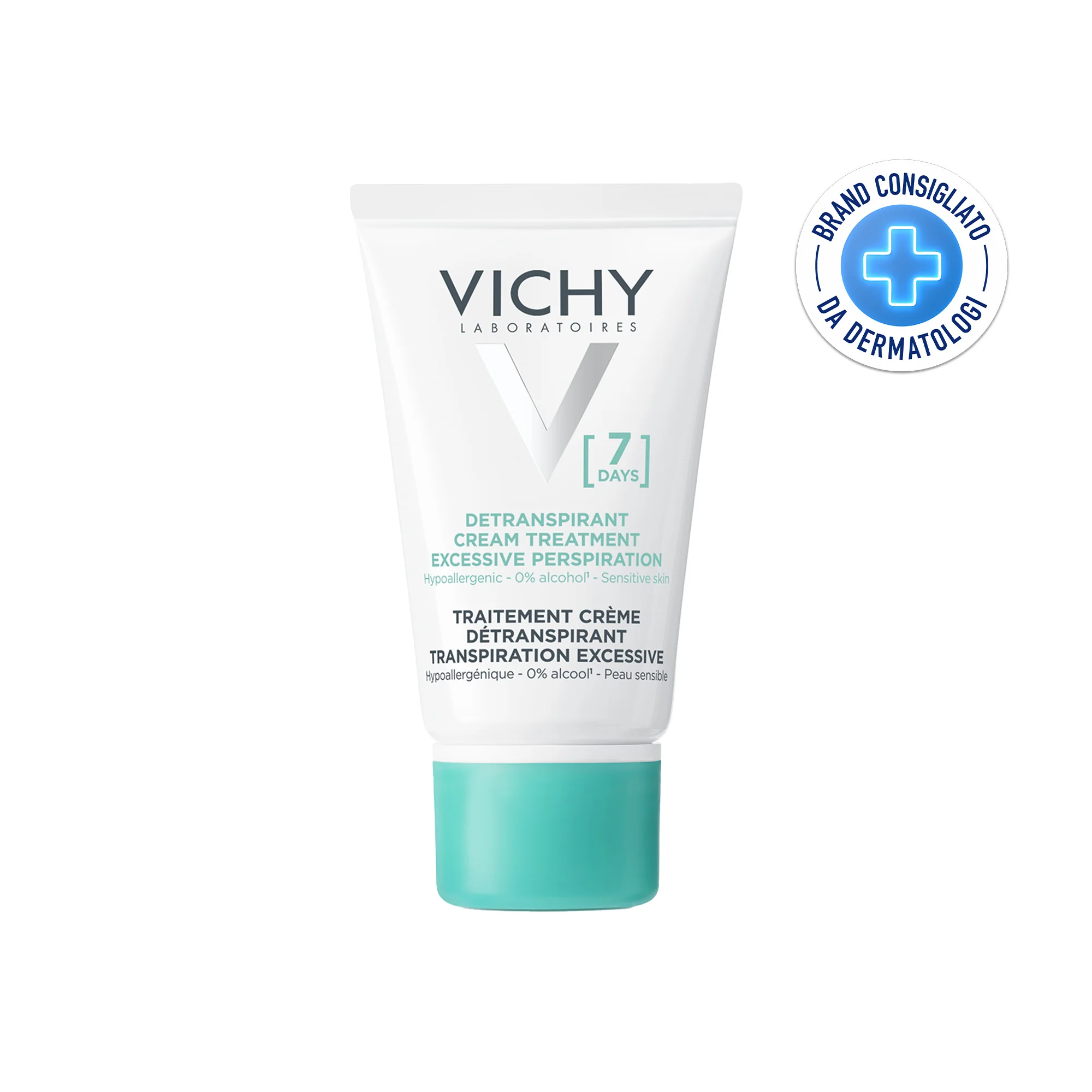 Vichy Deodorante in Crema 30 Ml Antitraspirante per Controllo della Sudorazione a lunga durata