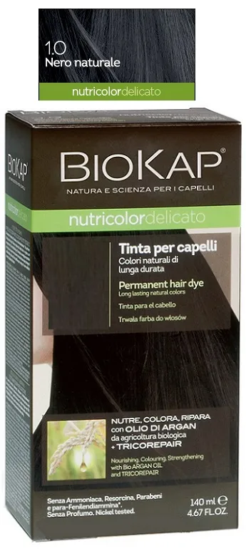 Biokap Nutricolor Delicato 1.0 Nero Naturale Tinta Per Capelli