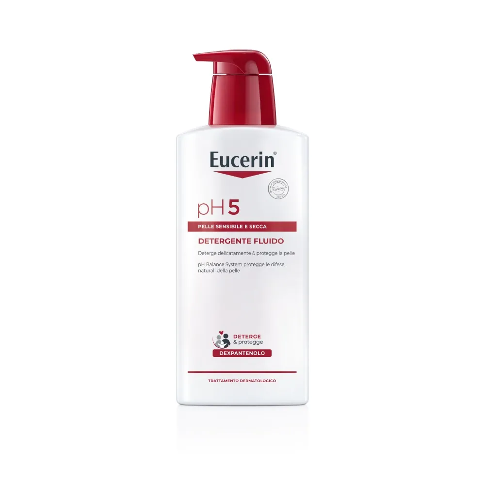 Eucerin Ph5 Detergente Fluido 400 ml Preserva la Resilienza della Pelle