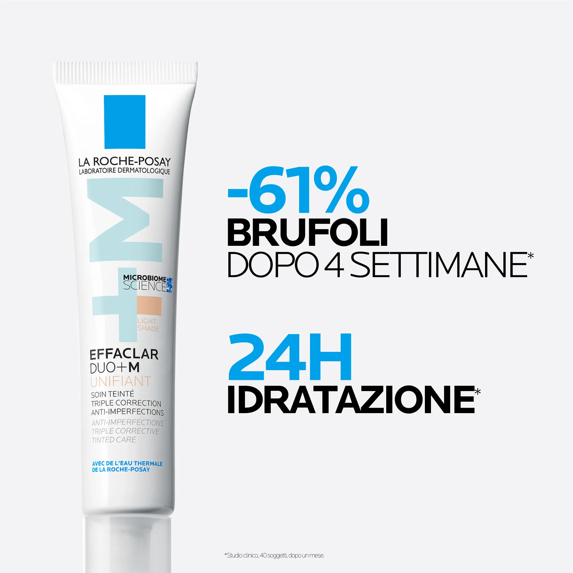 La Roche Posay Effaclar Duo+M Unifiant Light 40 ml Trattamento Viso Colorato