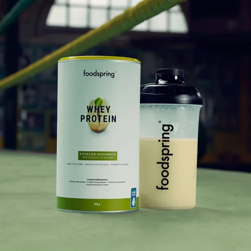 Foodspring Whey protein Pistachio 420 g Miscela in polvere con proteine del siero di latte