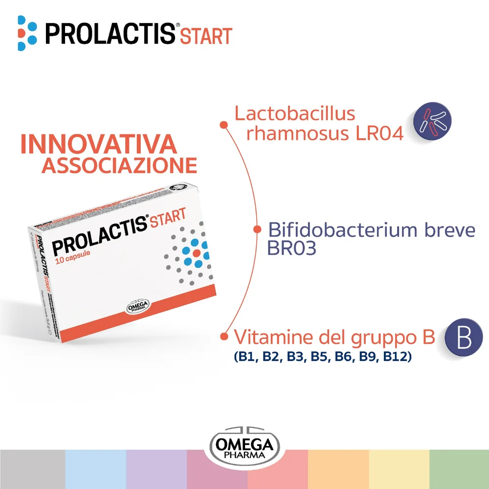 Prolactis Start Integratore Probiotico 10 Capsule Benessere Flora Batterica Intestinale