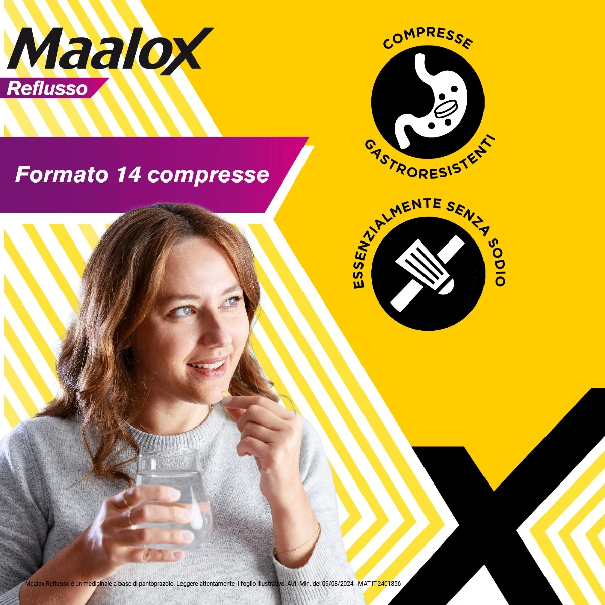 Maalox Reflusso 20 mg 14 Compresse Azione Anti-Reflusso