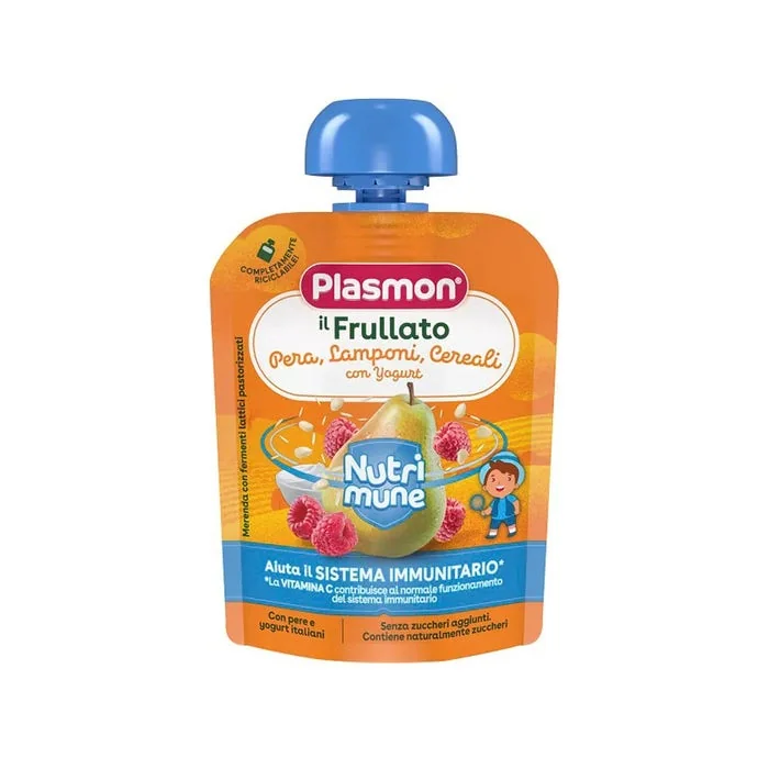 Frullati Nutrimune - Pera Lamponi E Cereali 85 g Alimento per l'infanzia