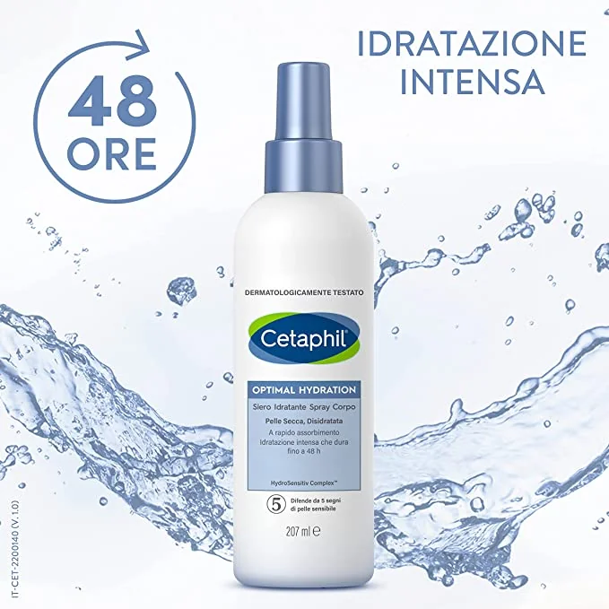 CETAPHIL Optimal Hydration Siero Idratante Spray  Corpo 207ml