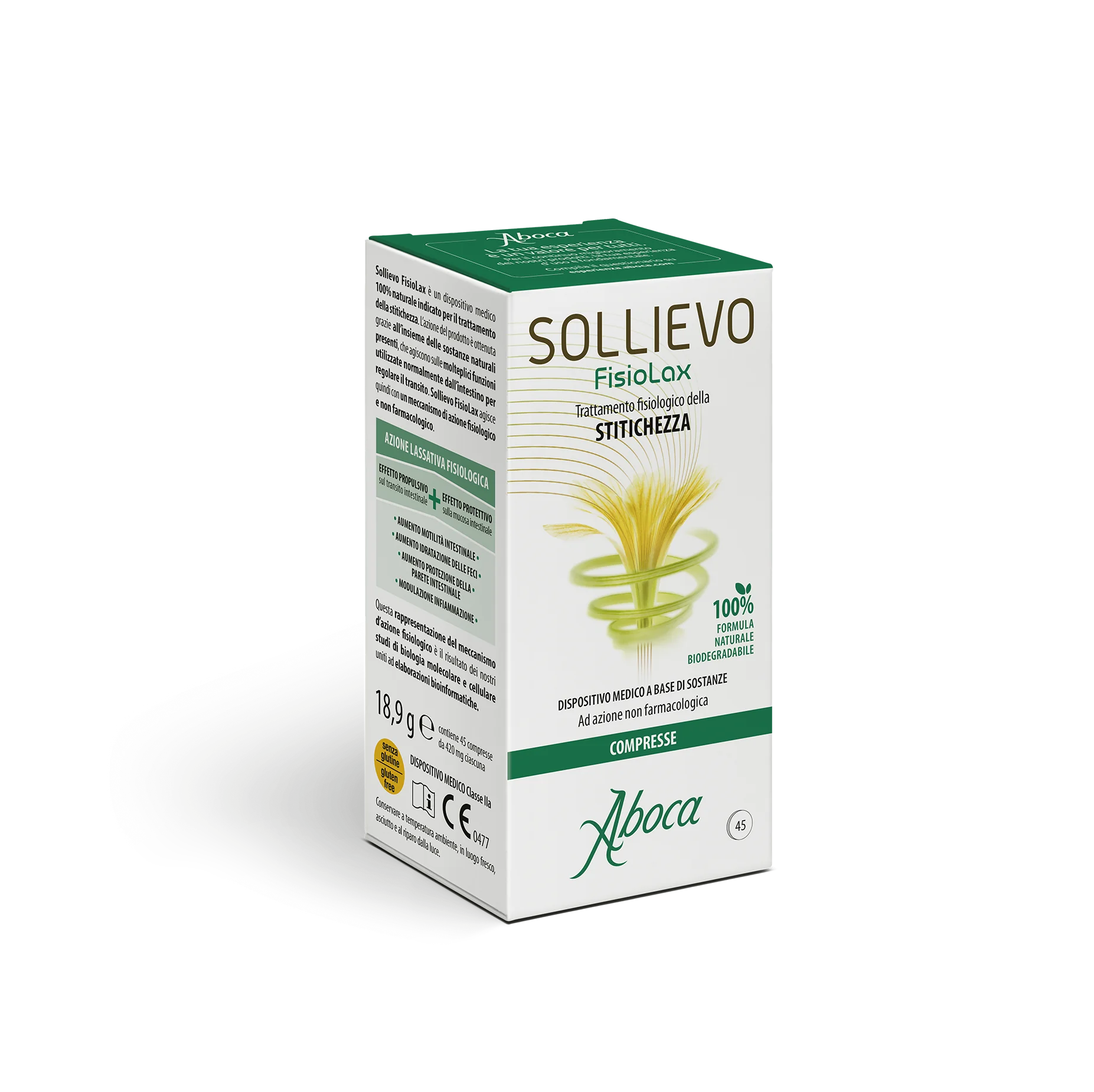 Aboca Sollievo Fisiolax 45 compresse Sollievo dalla stitichezza