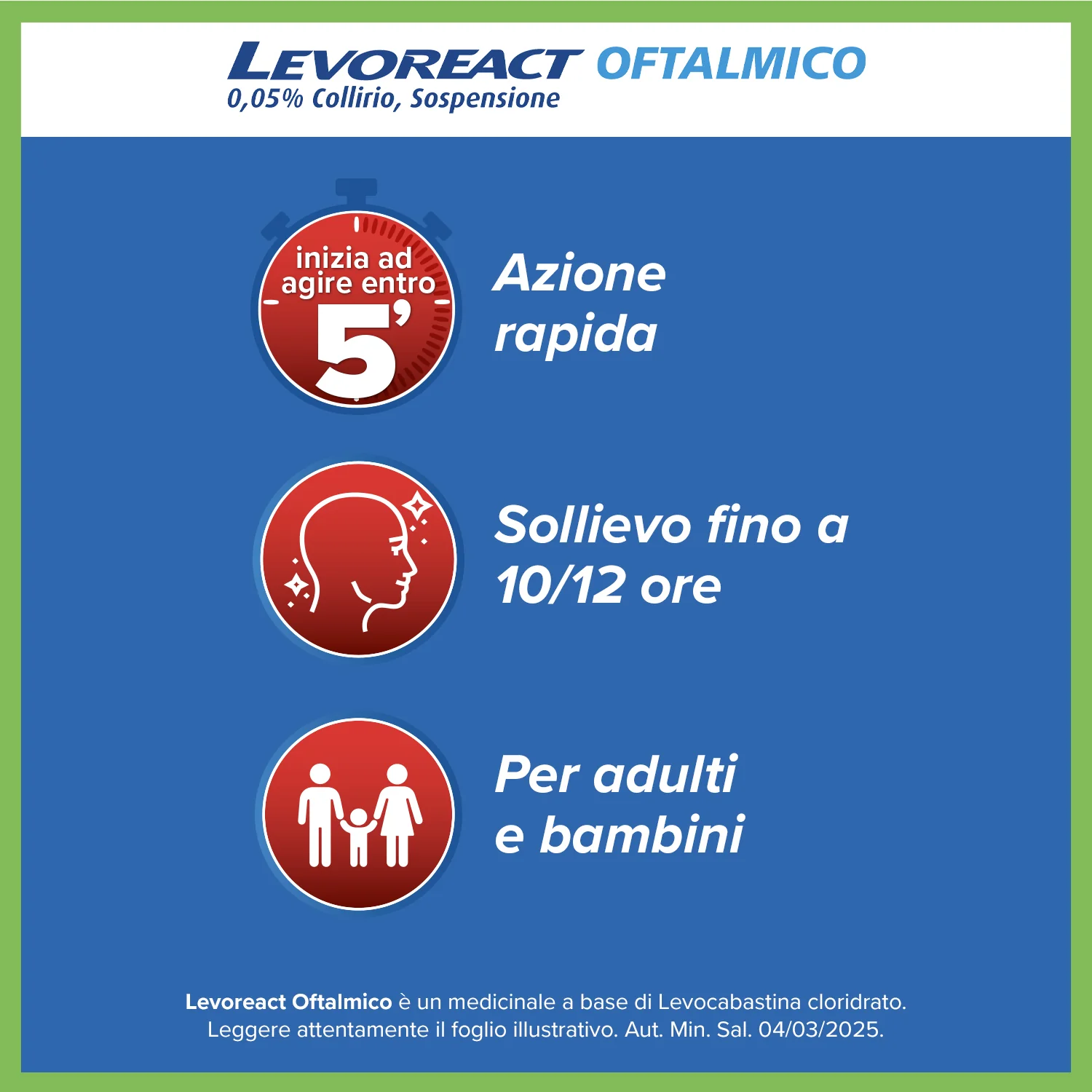Levoreact Collirio Per Occhi 4 Ml Congiuntivite Allergica