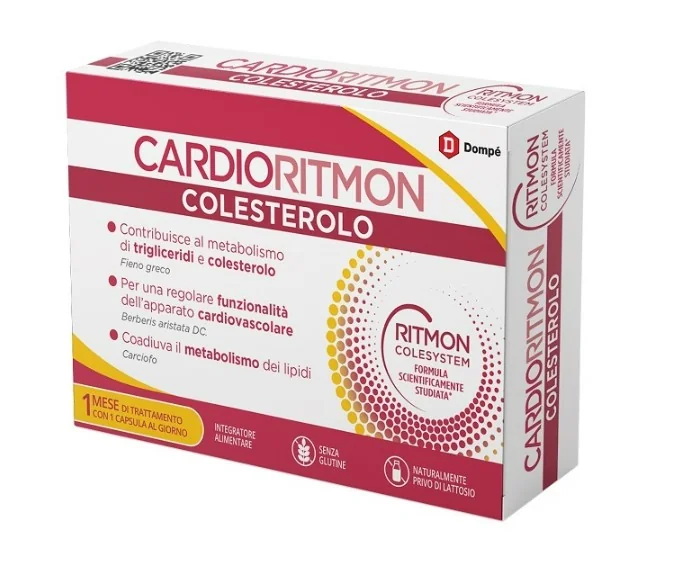 Cardioritmon Colesterolo 30 Capsule Per il controllo del colesterolo