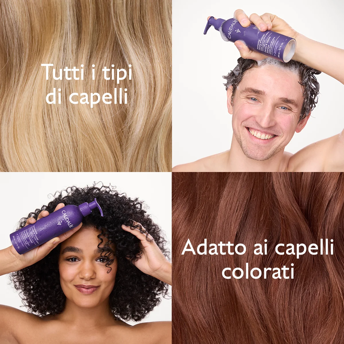 Caudalie Shampoo Ridensificante & Volumizzante Stimola Crescita Capelli
