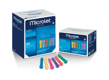 BAYER MICROLET LANCETTE PUNGIDITO COLORATE 200 PEZZI