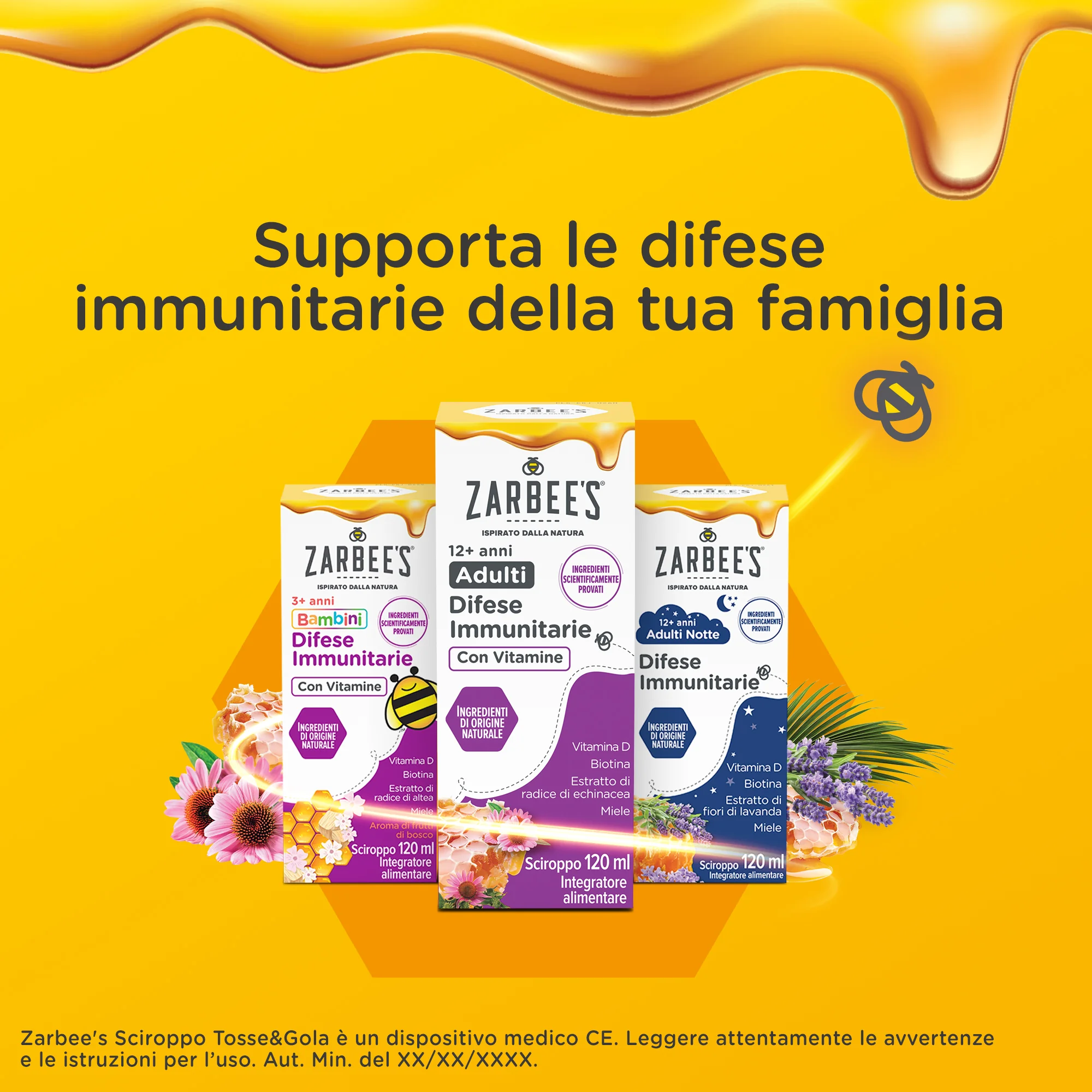 Zarbee'S Difese Immunitarie Adulti 120 Ml Senza Lattosio