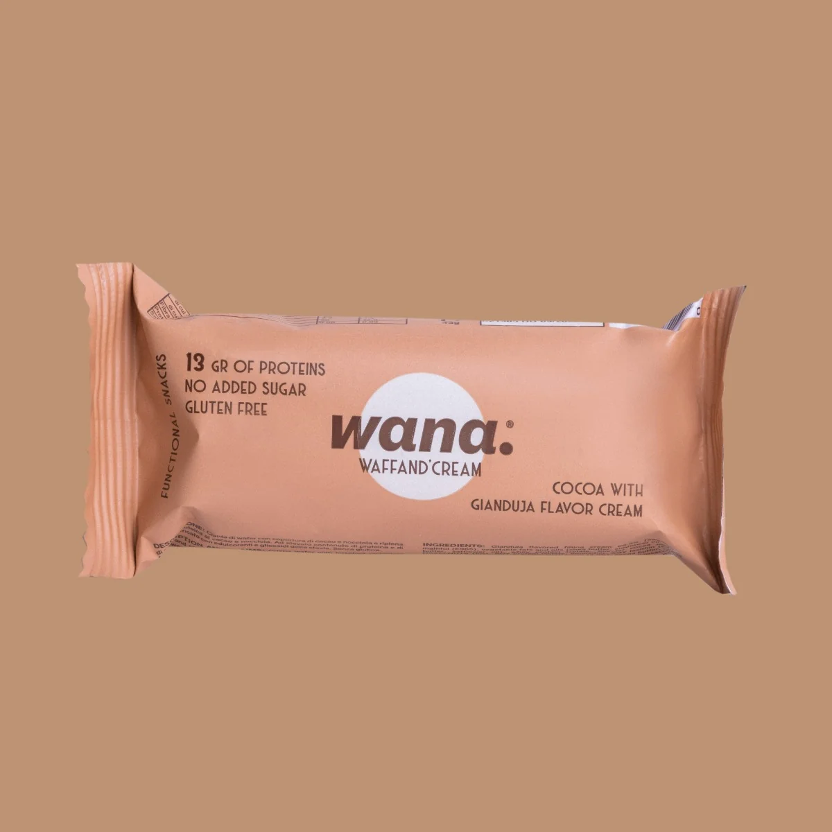 Wana Barretta Gianduia 43G Senza Zucchero Aggiunto