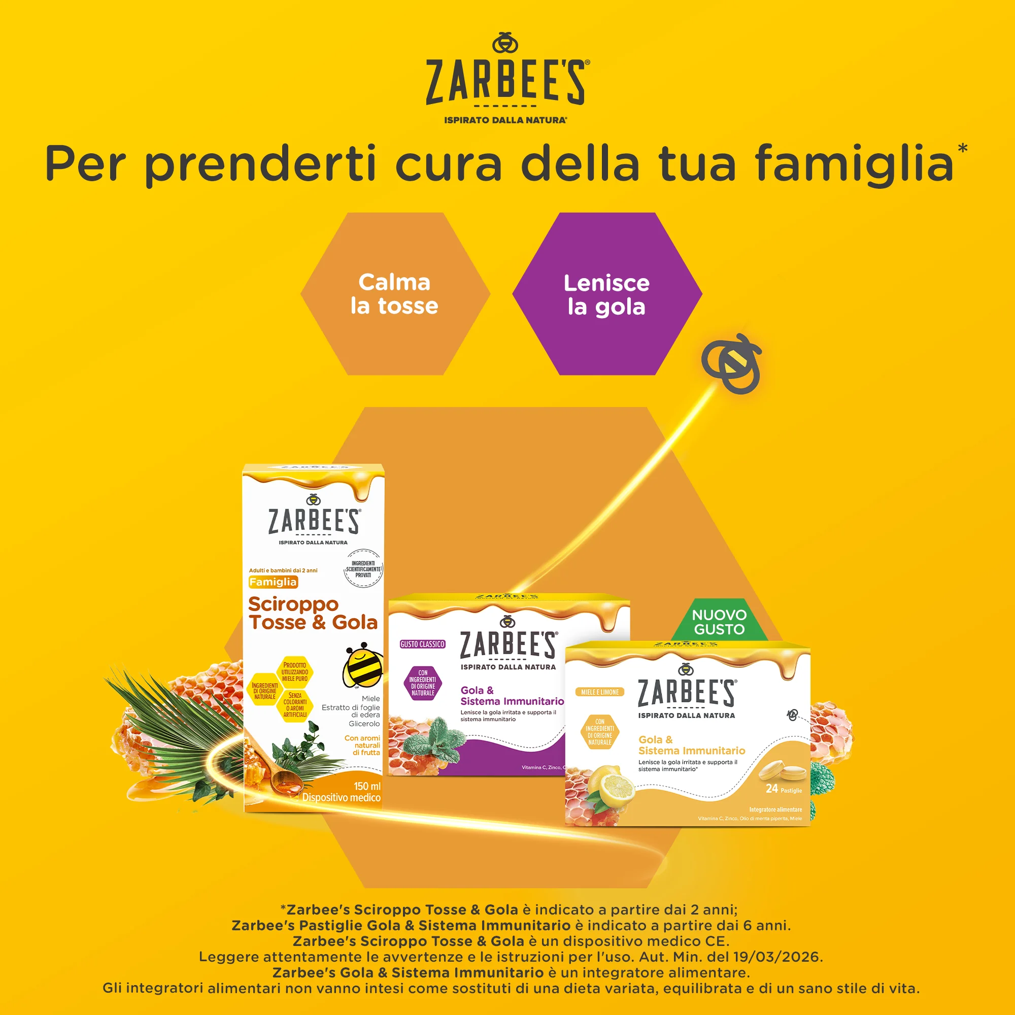 Zarbee's Sciroppo Tosse & Gola 150 ml Sciroppo Tosse  Adulti e Bambini a Partire dai 2 Anni