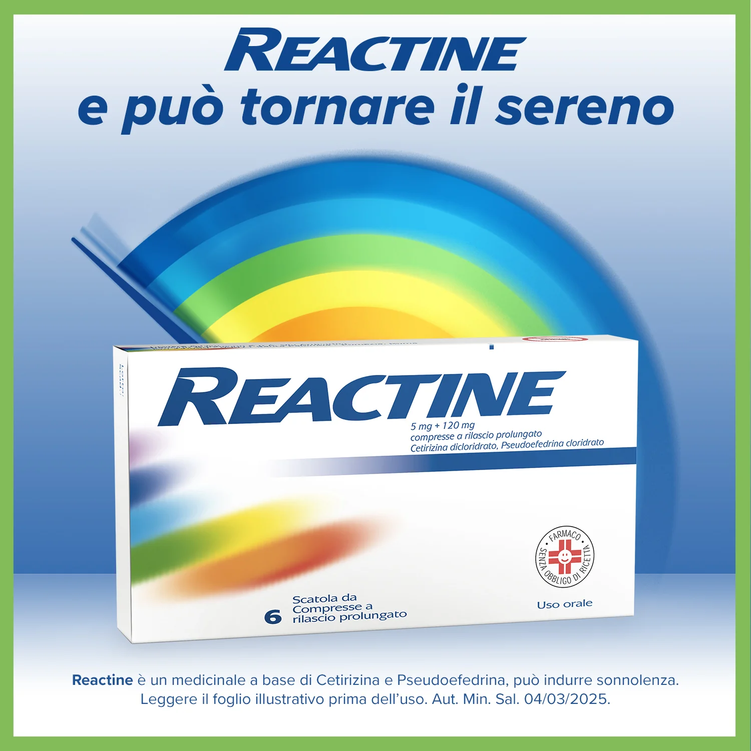 Reactine 6 Compresse Allergia