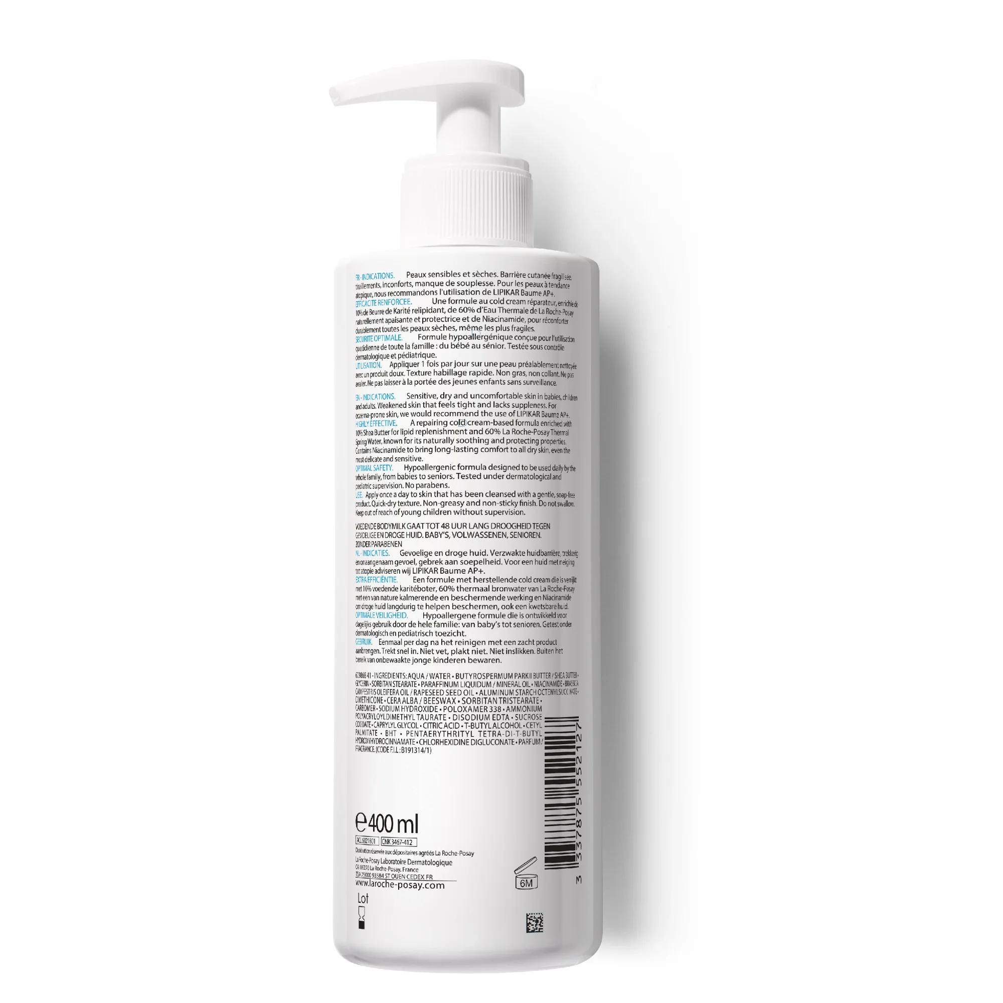 La Roche Posay Lipikar Latte Corpo 400 Ml Idratante Nutriente