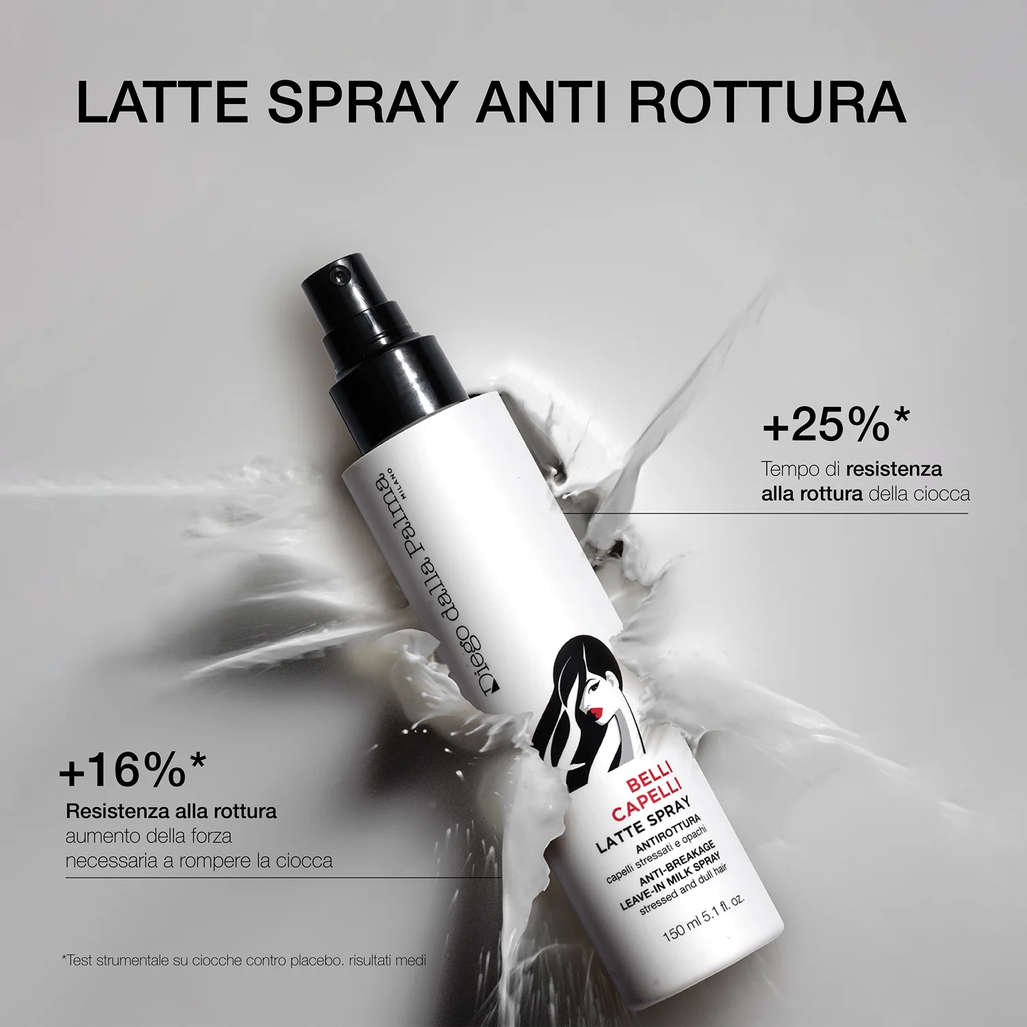 Diego Dalla Palma Latte Spray Rinforzante 150 ml Capelli Fragili