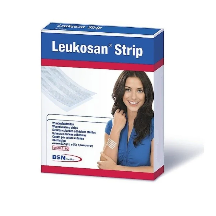 Cerotti Leukosan Strip 6x100 m 2Bx5 Per Sutura Cutanea