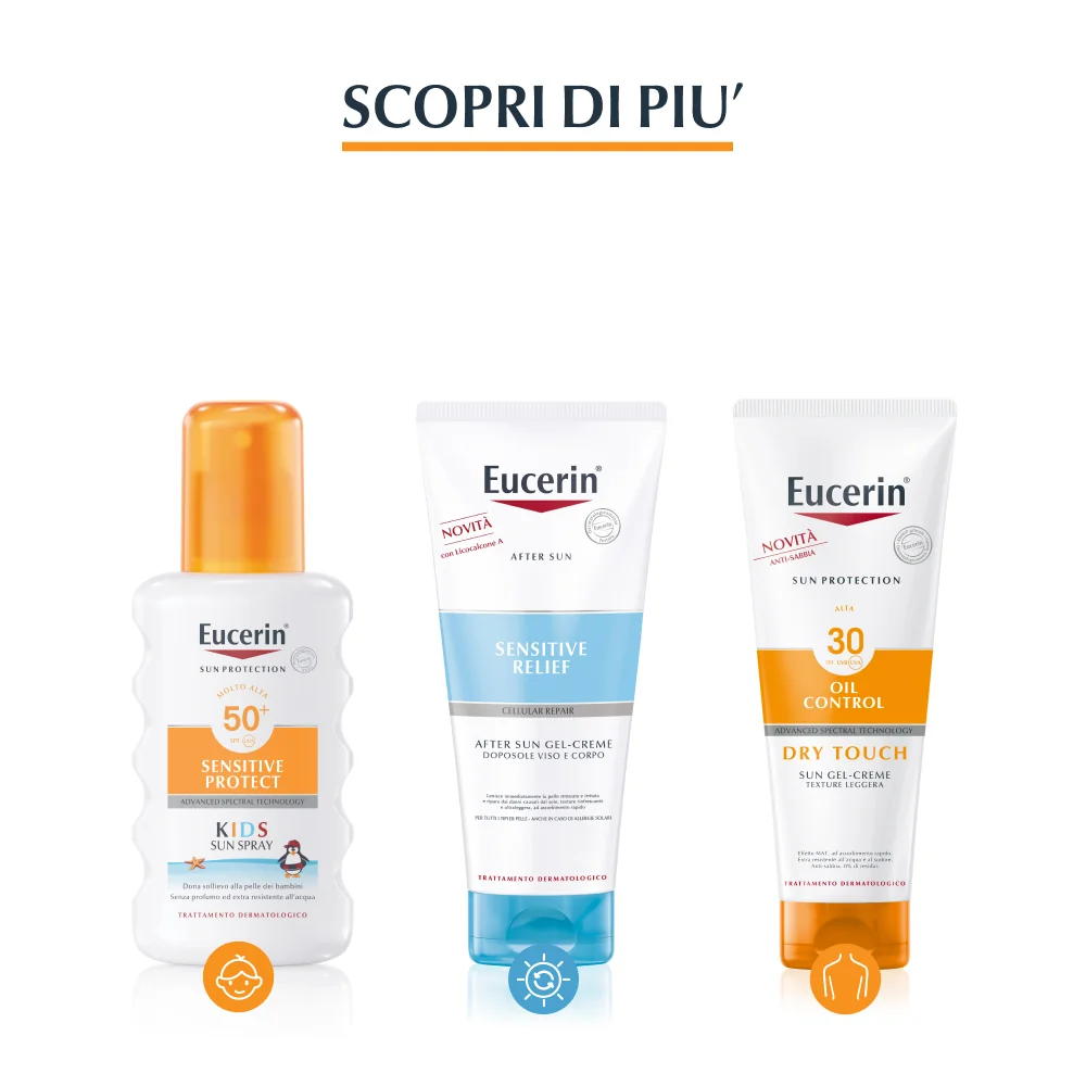 Eucerin Sun Viso Crema Spf 50+ 50 ml Protezione Alta