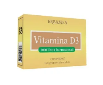 Erbamea Vitamina D3 90 Compresse Integratore per Ossa e Muscoli