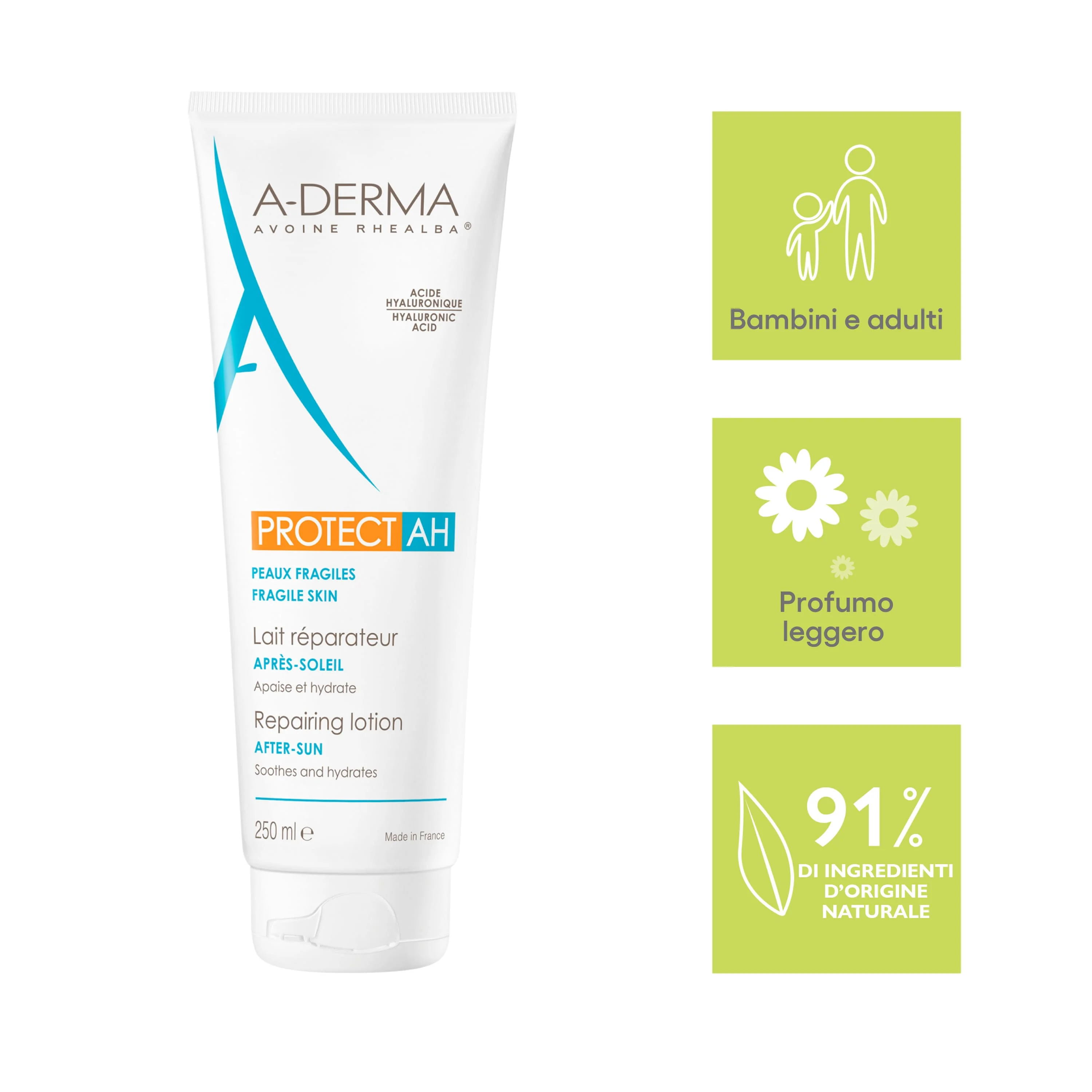 Aderma A-D Protect Ah Latte Reparateur 250 Ml Pelle Fragile
