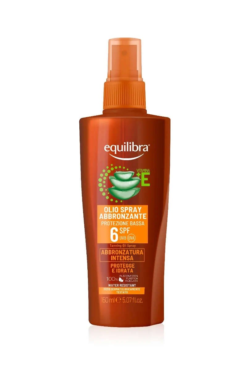 Equilibra Olio Spray Abbronzante SPF 6 150 ml Protegge e Idrata