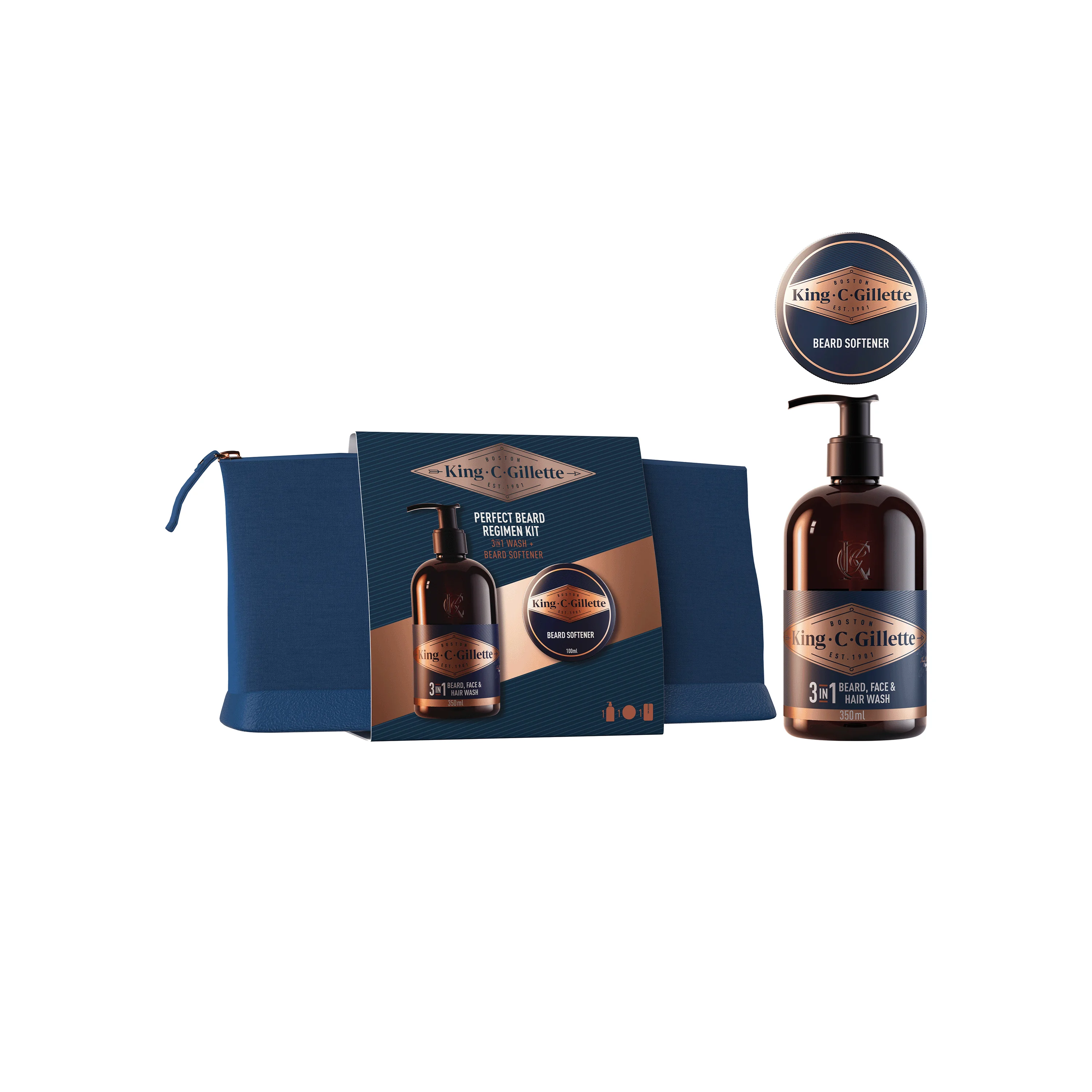 Gillette Set With Travel Bag Barba Perfetta