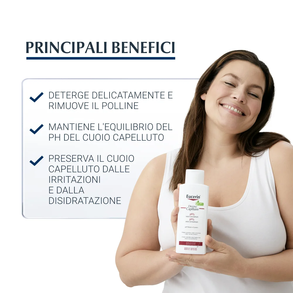 Eucerin DermoCapillaire Shampoo pH 5 250 ml Cuoio Capelluto Sensibile