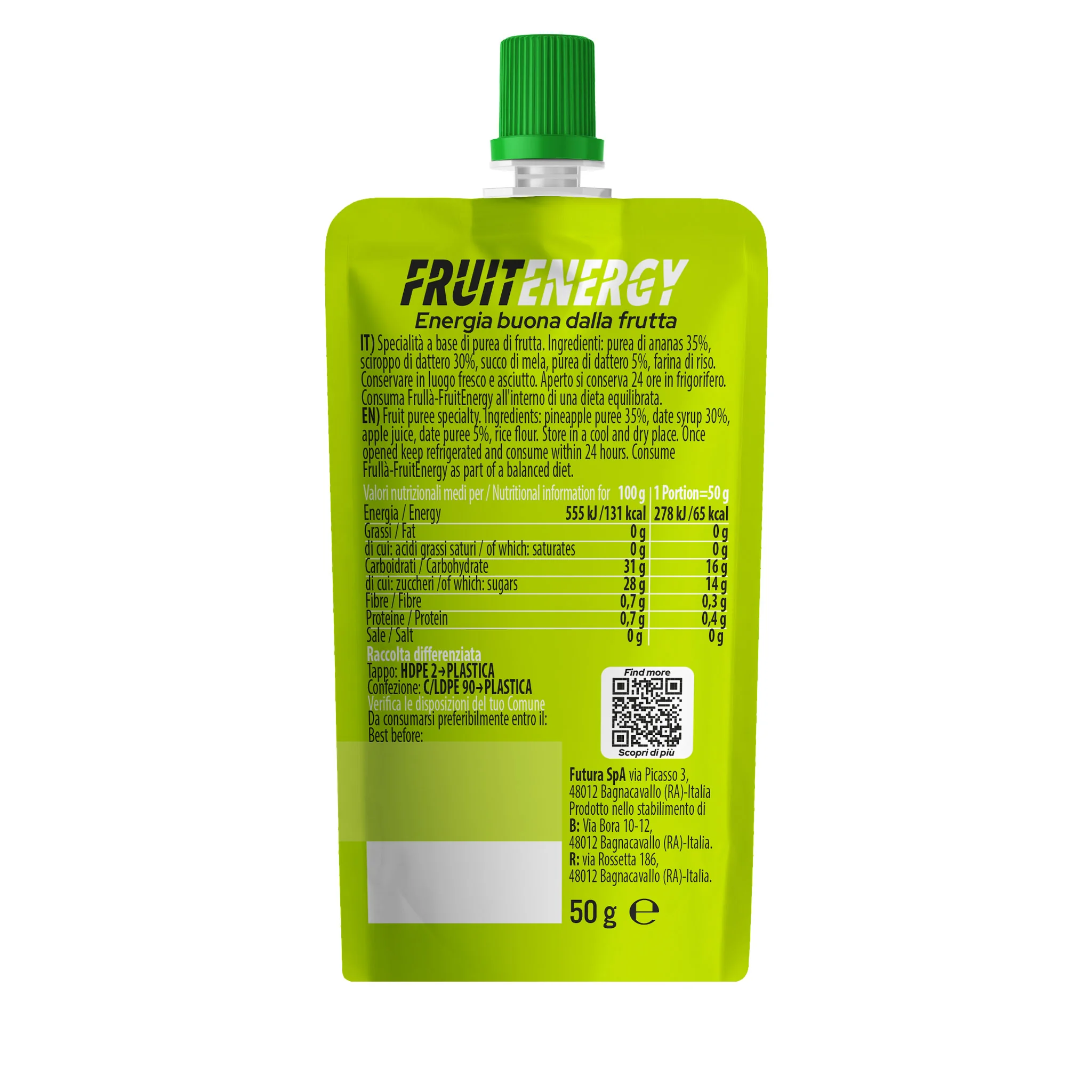 Frulla' Fruit Energy Ananas 50G