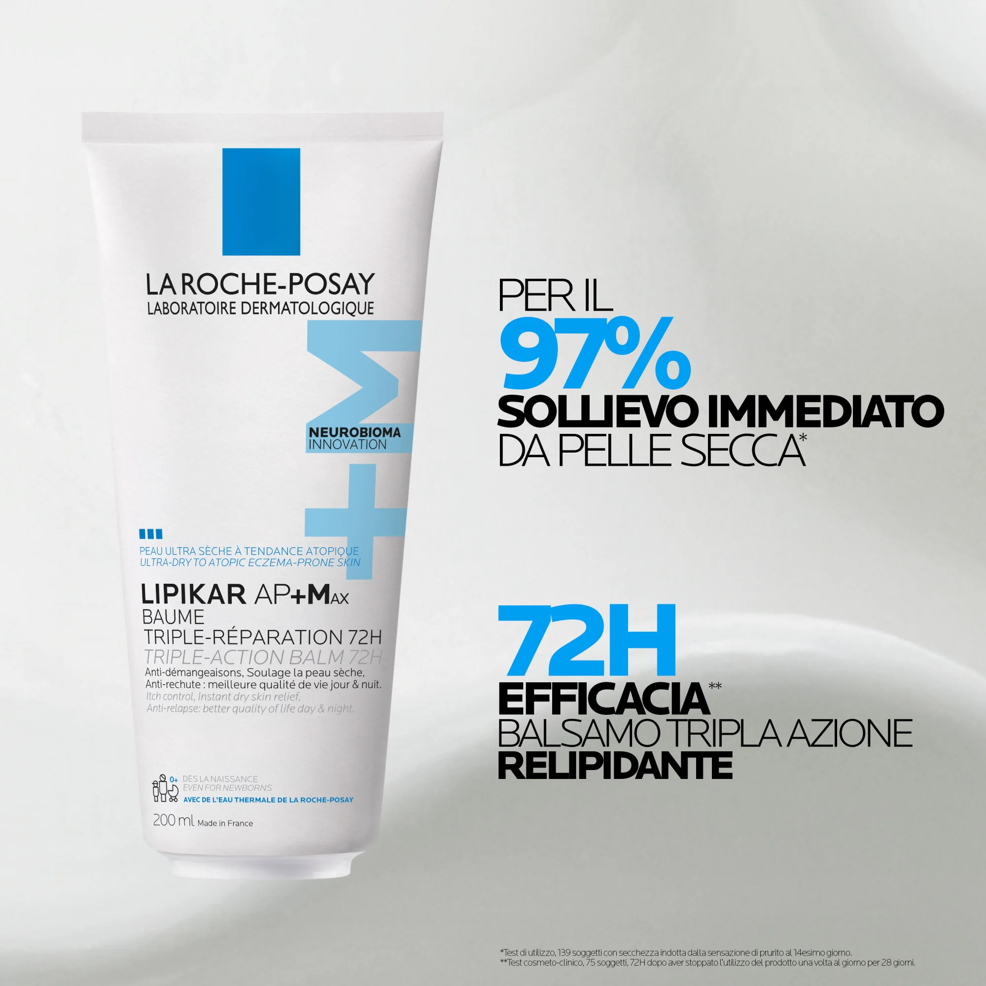 Lipikar Baume Ap+Max 200 Ml Azione Idratante e Protettiva