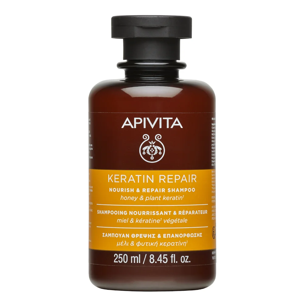 Apivita Nourish & Repair Shampoo Keratin Repair 250 ml Capelli Secchi e Danneggiati