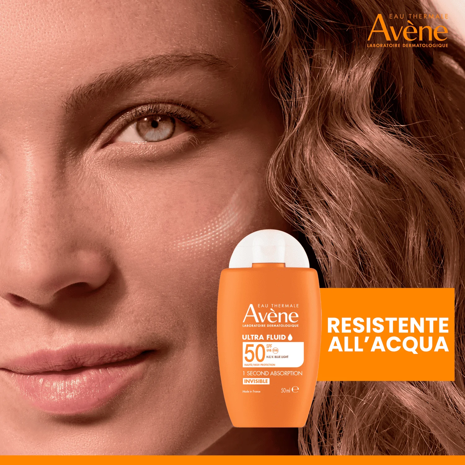 Eau Thermale Avène Ultra Fluid Invisibile Alta Protezione SPF50 50 ml Pelle Sensibile