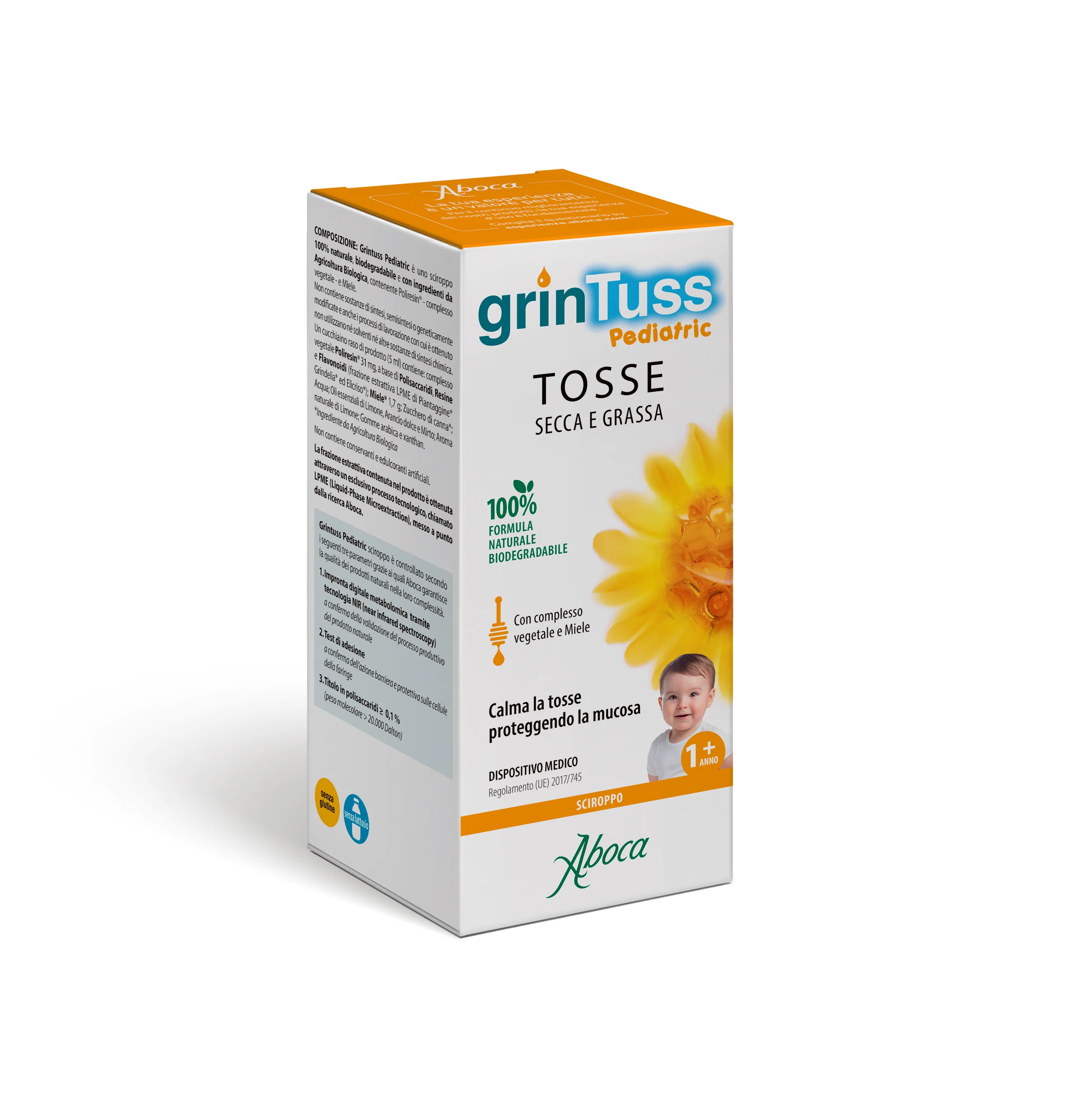 Aboca Grintuss Sciroppo Pediatrico 180 g Tosse Bambini