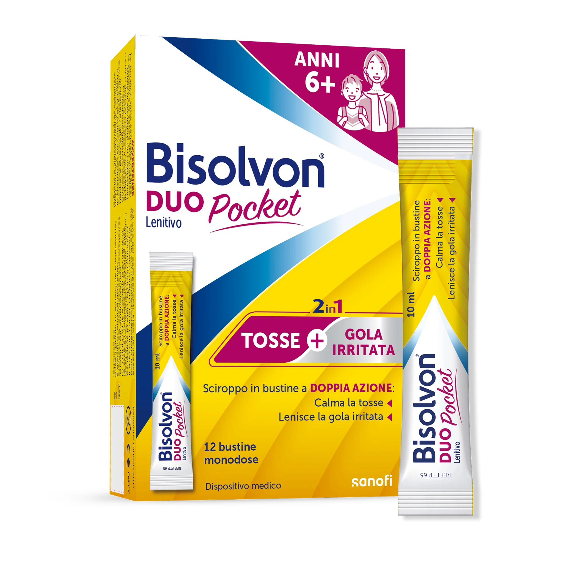 Bisolvon Duo Pockt Bustine 12 10 ml Benessere della Gola