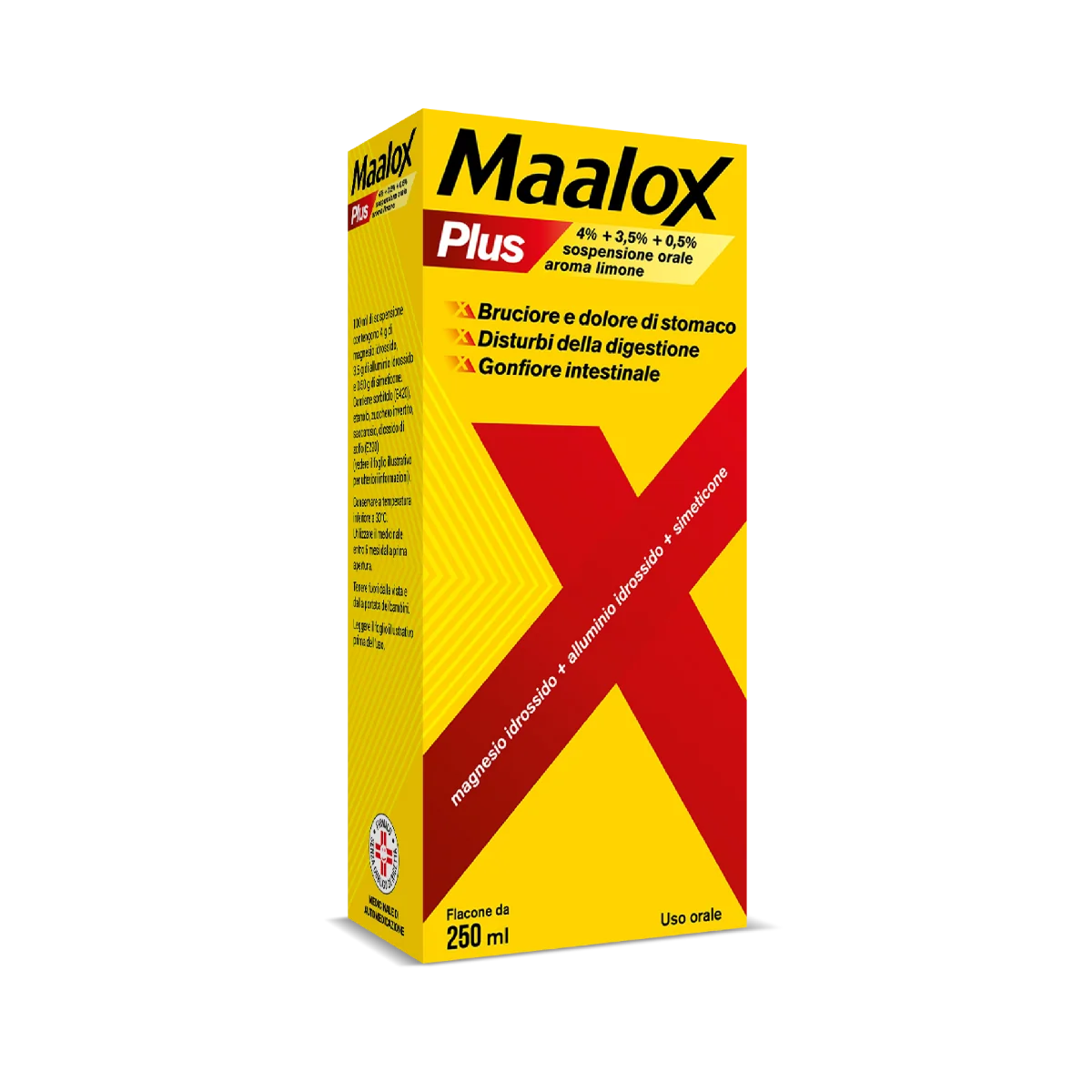 Maalox Plus Sospensione Orale Gusto Limone 250 ml Antiacido