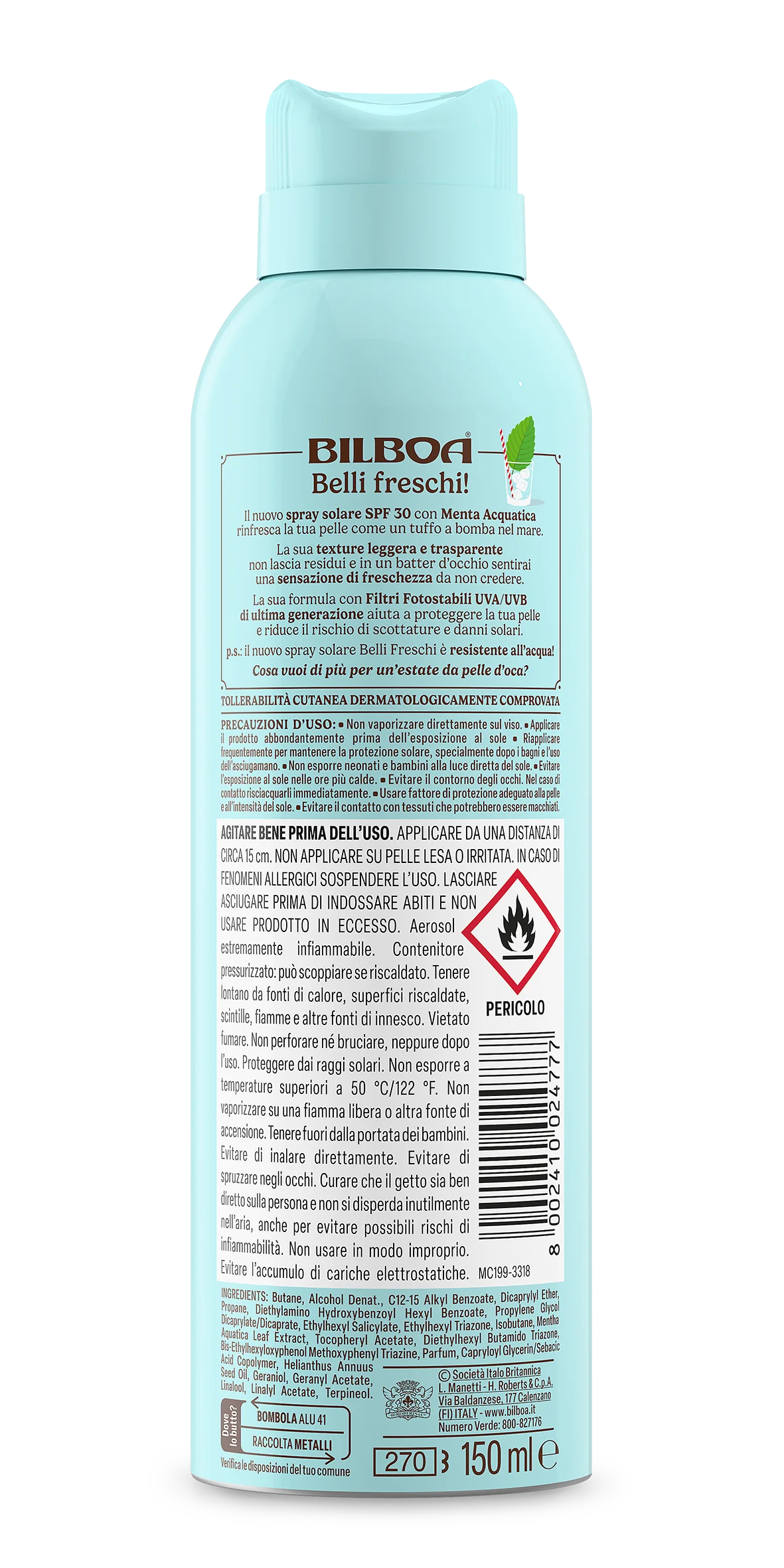 Bilboa Belli Freschi Bov Spf50+ 150 Ml 