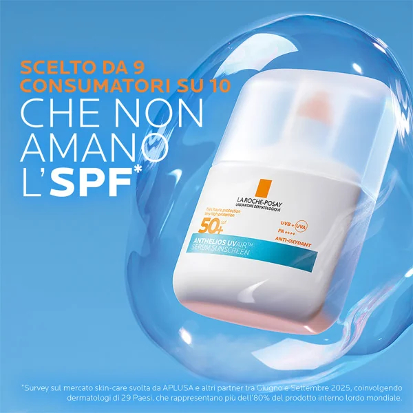La Roche Posay Anthelios Uvair Spf50+ 50 Ml Siero solare ideale per l'utilizzo quotidiano