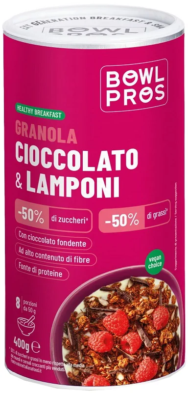 Bowlpros Granola Cioccolato&Lampone 400 G