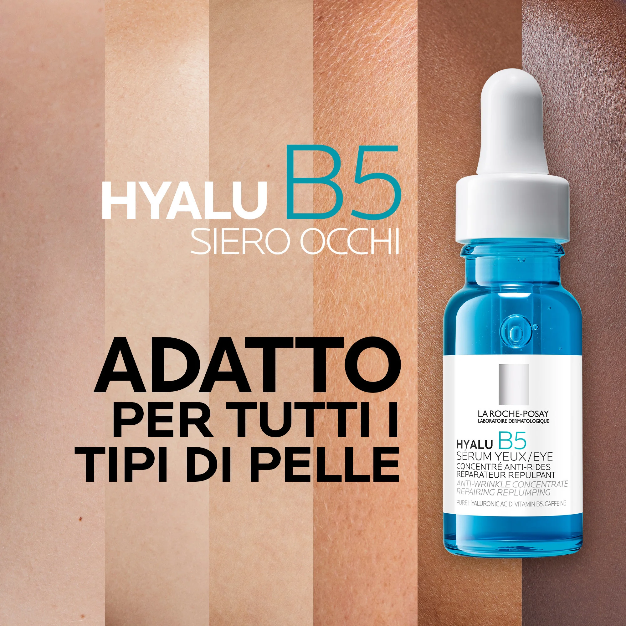 La Roche Posay Hyalu B5 Siero Occhi 15 Ml Concentrato Antirughe con Acido ialuronico