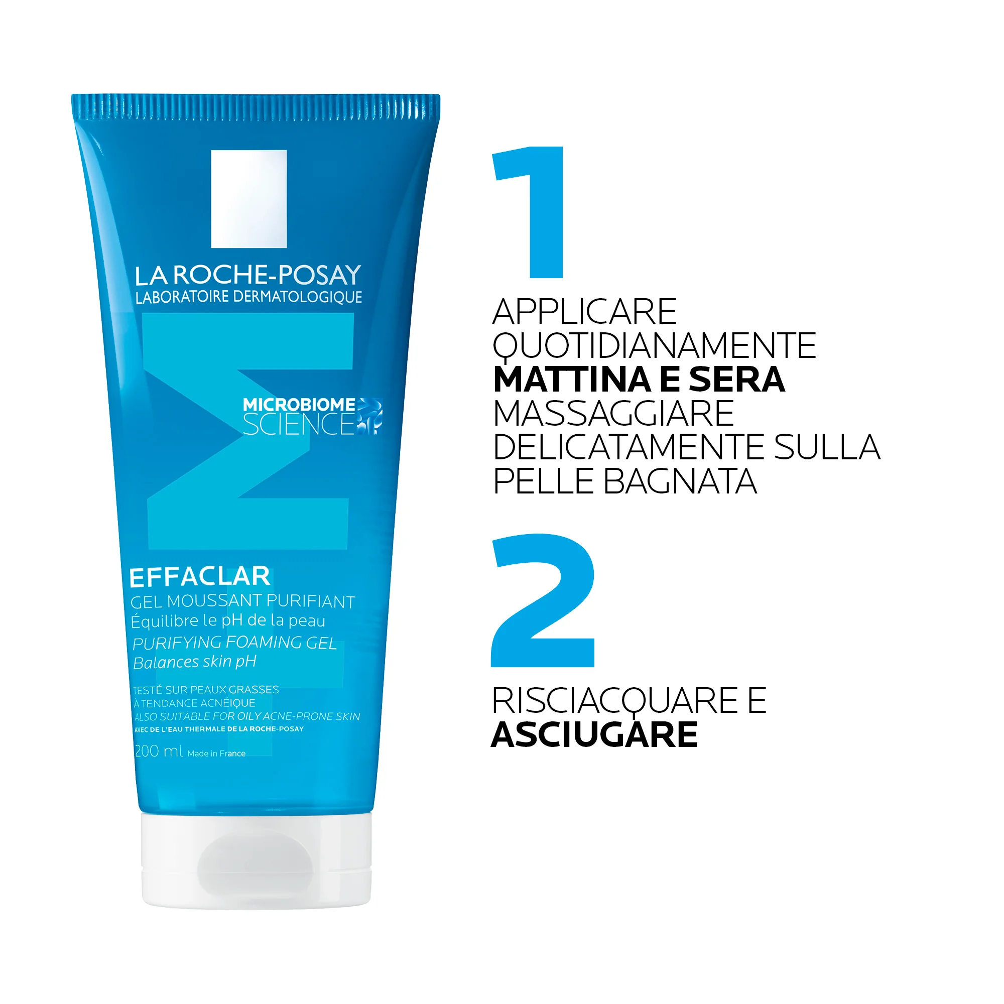 La Roche Posay Effaclar Gel Anti-Imperfezioni 200 ml Detergente purificante