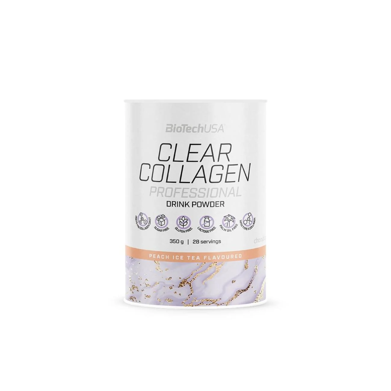 Biotechusa Clear Collagen Professional Te' Freddo Pesca 350 g Benessere di Pelle, Capelli e Unghie