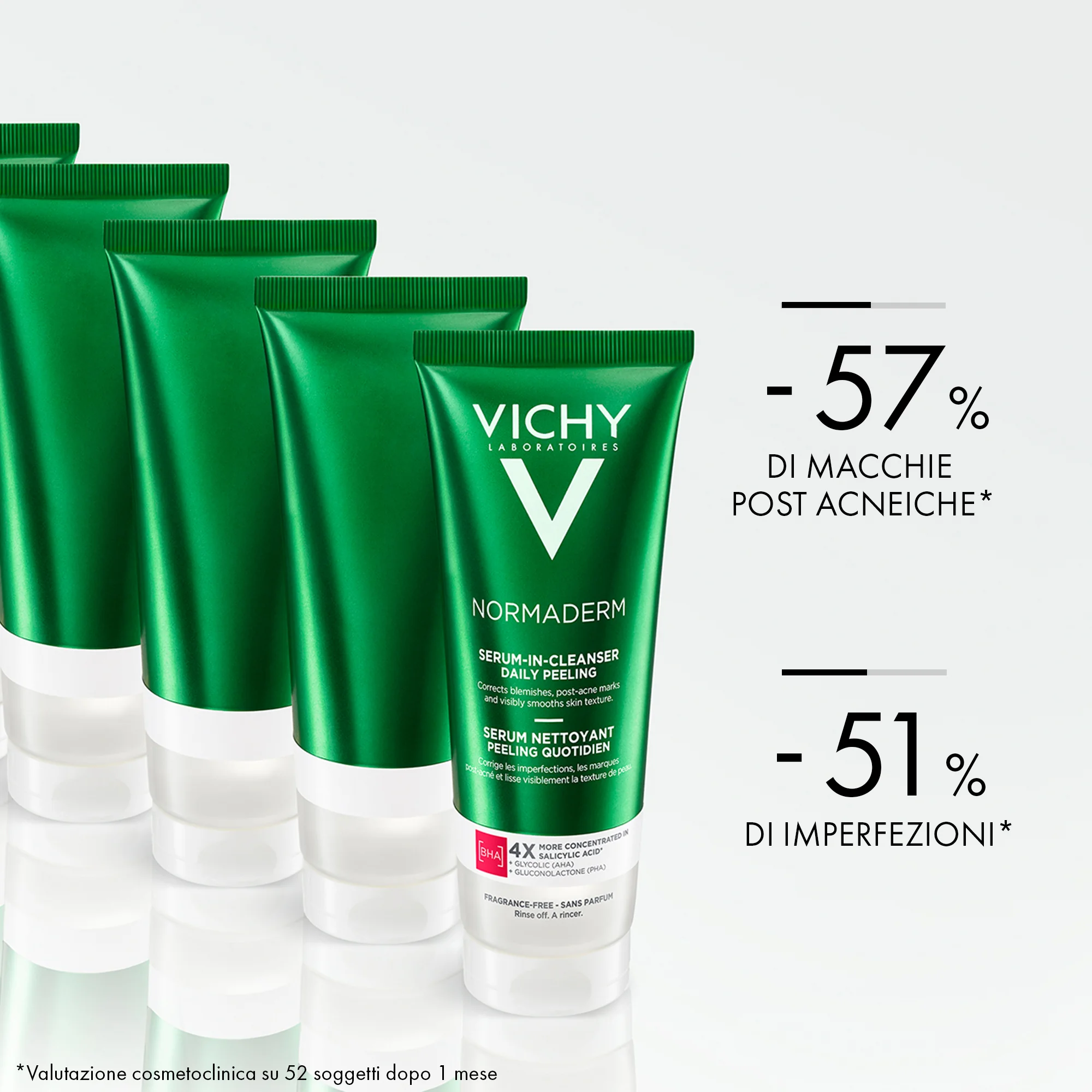 Vichy Normaderm No Peel Cleanser 125 Ml Detergente viso delicato