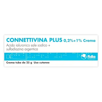 Connettivina Plus Crema 0,2% + 1% 25 G Per Cicatrizzare Le Ferite