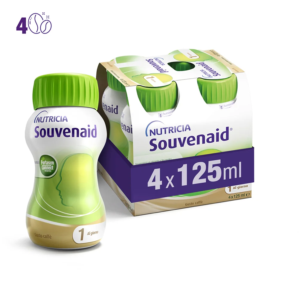 NUTRICIA SOUVENAID Caffè 4x125ml Integratore per Declino Cognitivo