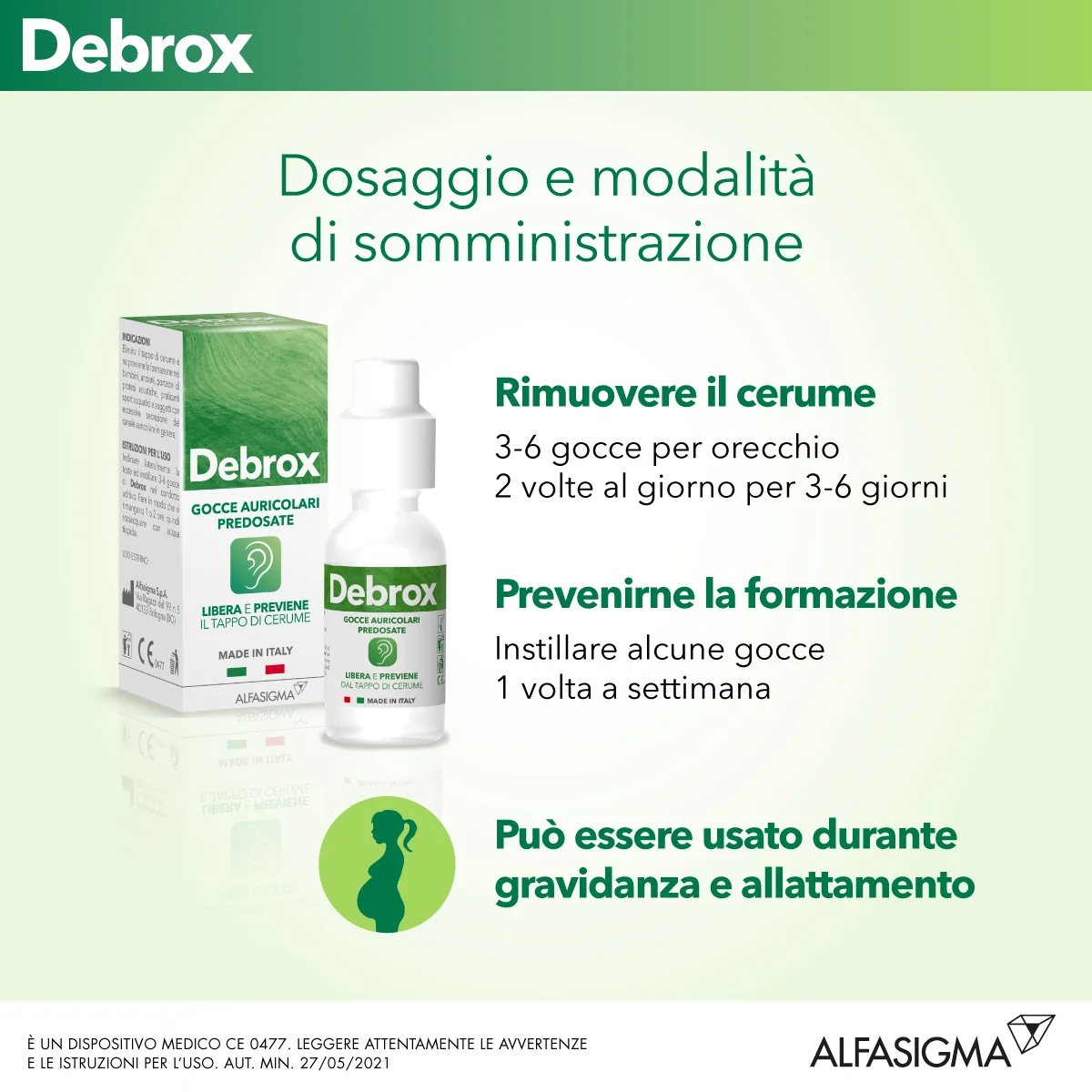 Debrox Gocce Auricolari Predosate 15 ml Contrasta Tappi di Cerume